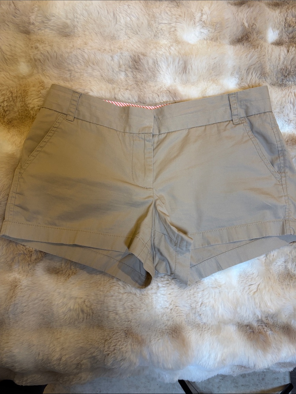 J. Crew 100% cotton chino shorts “broken in” style size 6